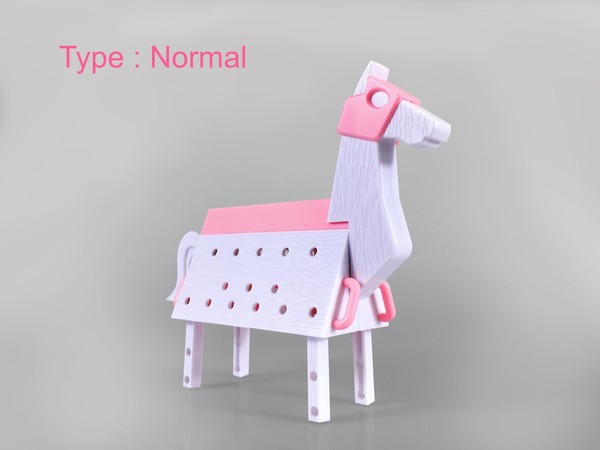 Wooden Horse (Pink), Alphamax, Accessories, 1/12, 4562283288255